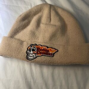 Broken Promises Beanie Tan Color